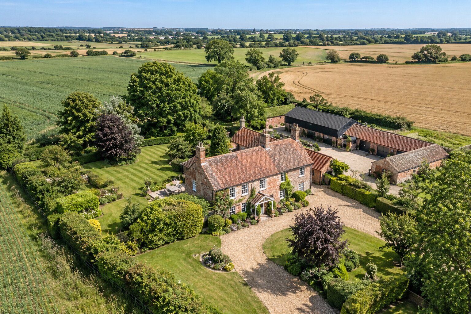 Professional aerial property photograph in Lincolnshire